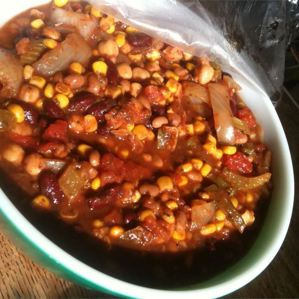 Grandma's Slow Cooker Vegetarian Chili