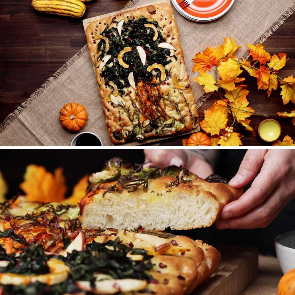 Fall Foliage Focaccia