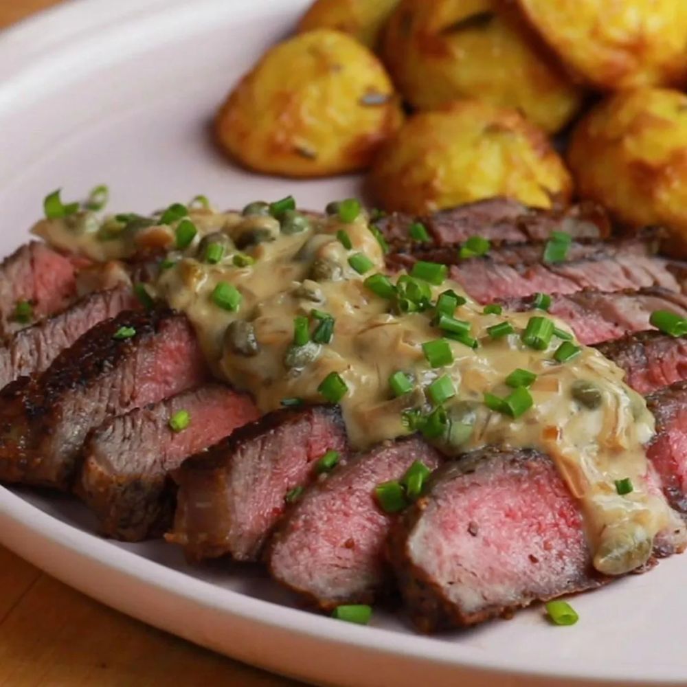 Ribeye Steaks With Creamy Mustard Sauce As Made By Kiano Moju