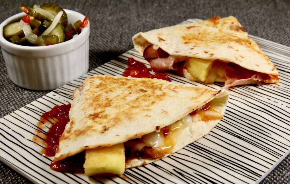 Hawaiian-Style Quesadillas