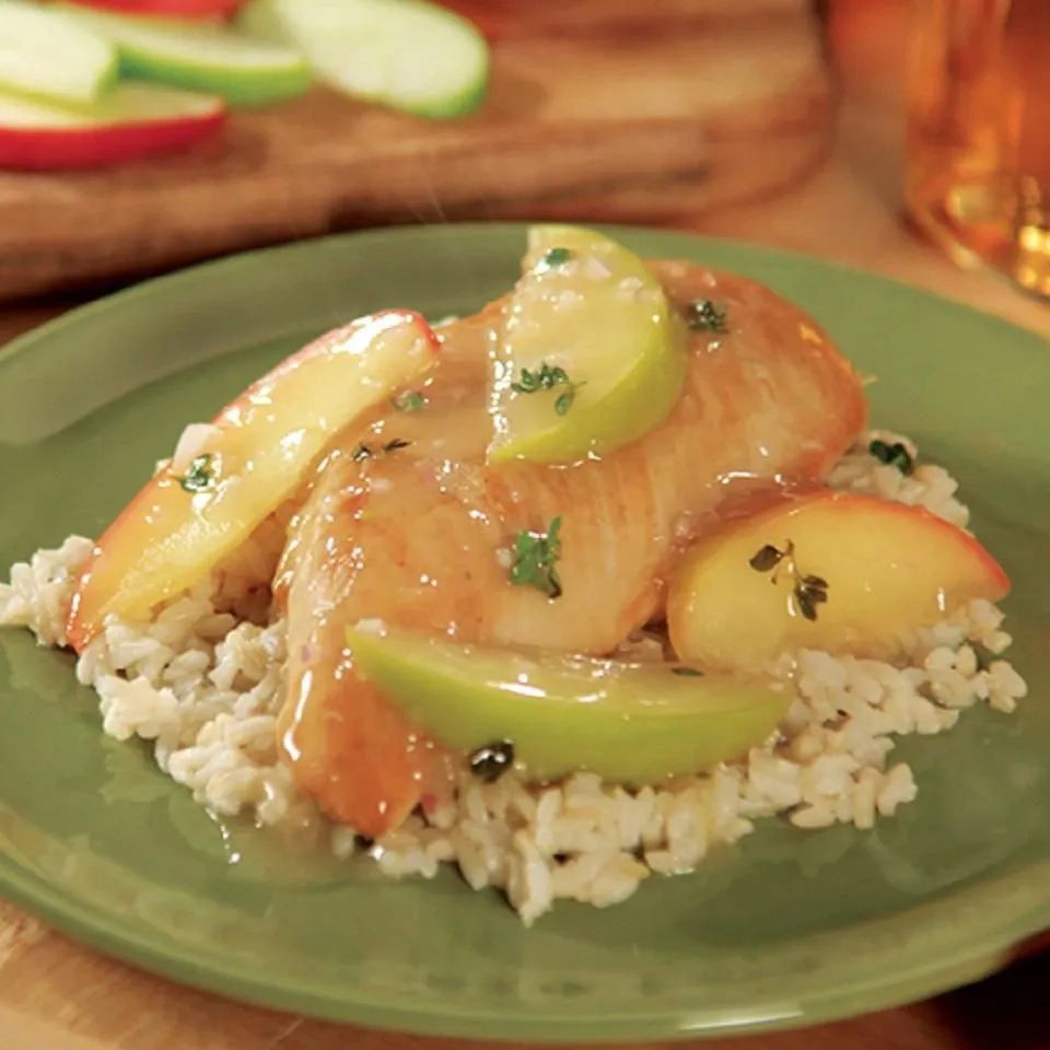 Apple Cider Chicken with Wild Rice