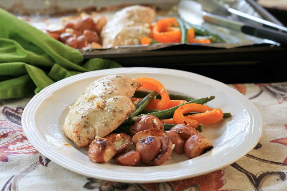 Sheet Pan Chicken Dinner for Two