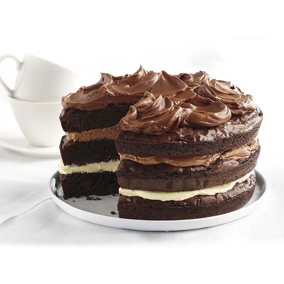 Ghirardelli Ombre Brownie Cake