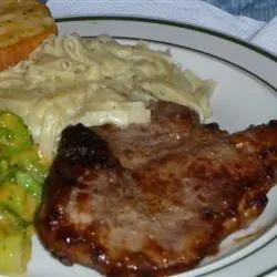 Onion Pan-Fried Pork Chops