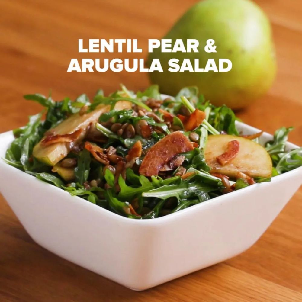 Lentil, Pear, And Arugula Salad