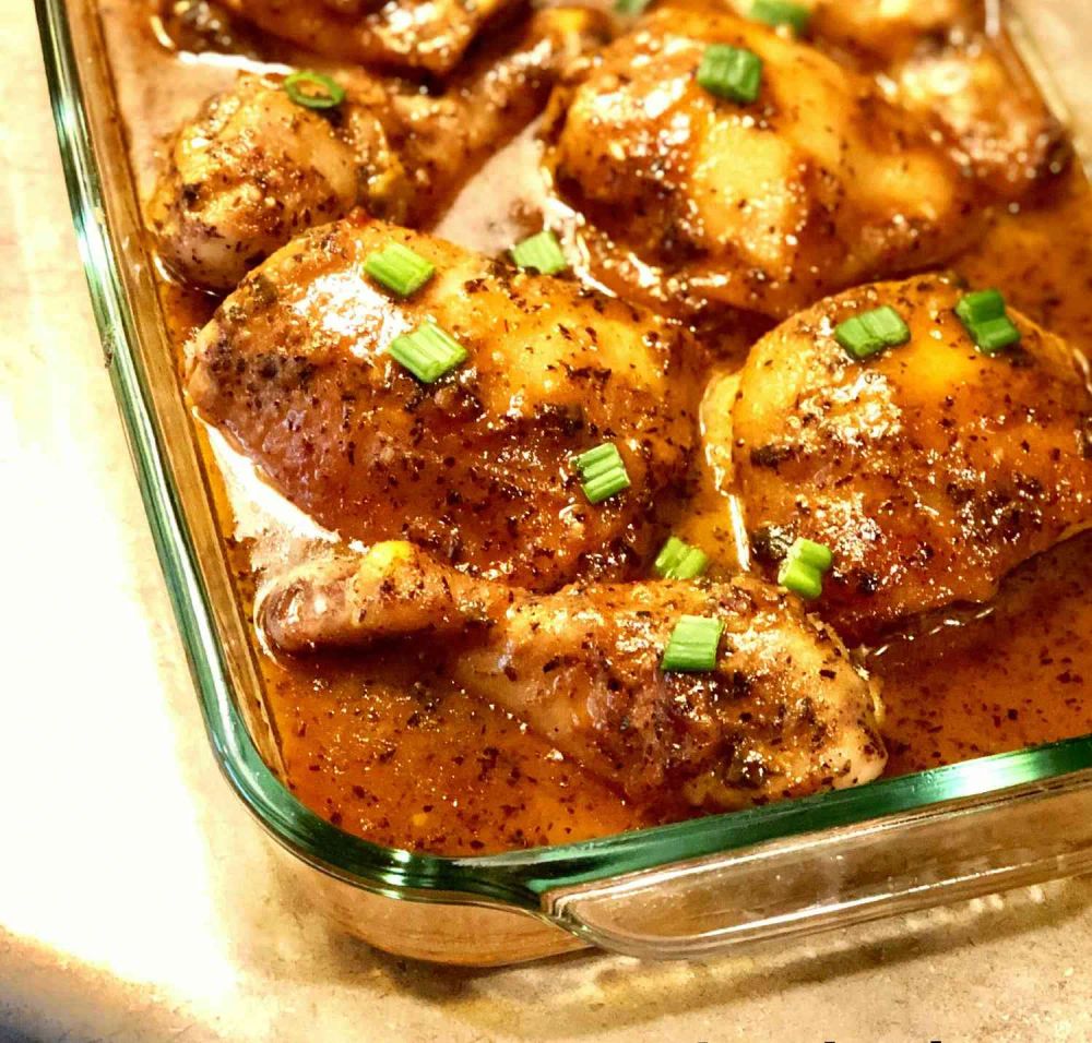 Honey-Mustard Baked Chicken Legs