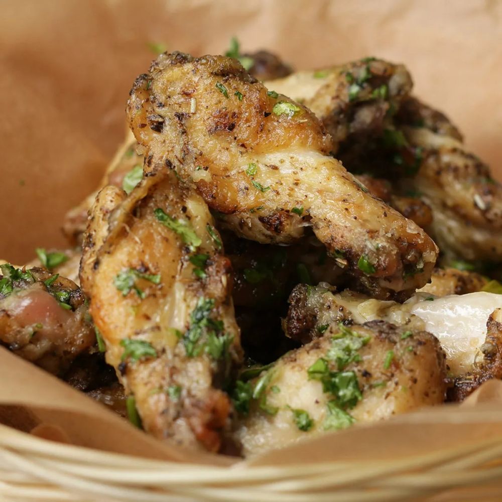 Baked Garlic Parmesan Chicken Wings