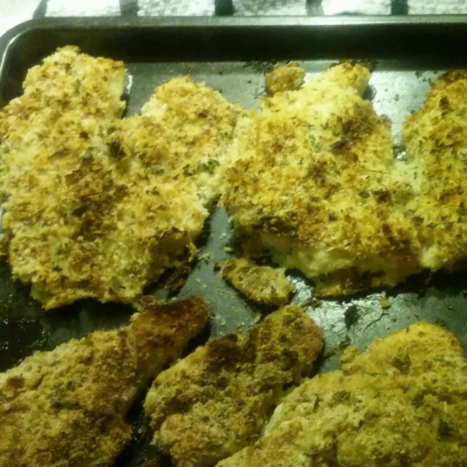 Onion Dijon Crusted Catfish