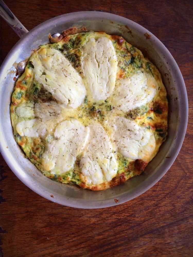 Halloumi and Zucchini Frittata