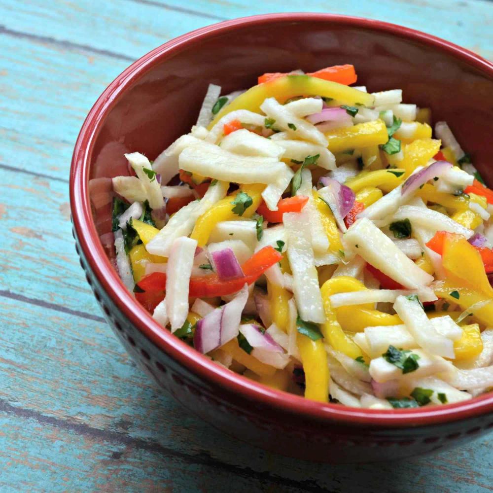 Jicama Mango Salad with Cilantro and Lime