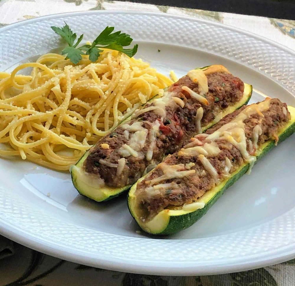 Impossible Stuffed Zucchini