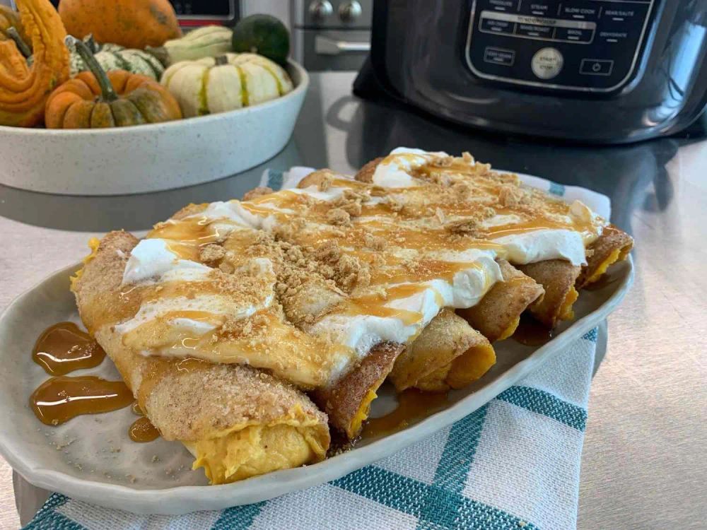 Pumpkin Cheesecake Enchiladas