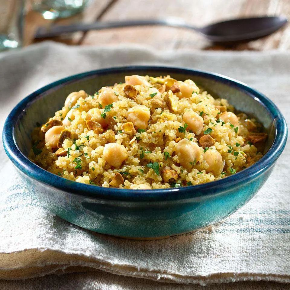 Herbed Quinoa and Chickpea Pilaf