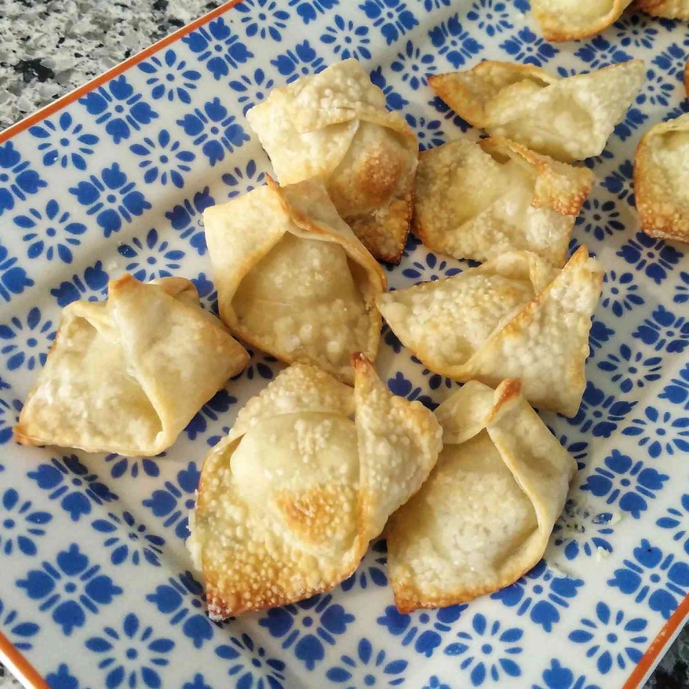 Air Fryer Boursin-Stuffed Wontons