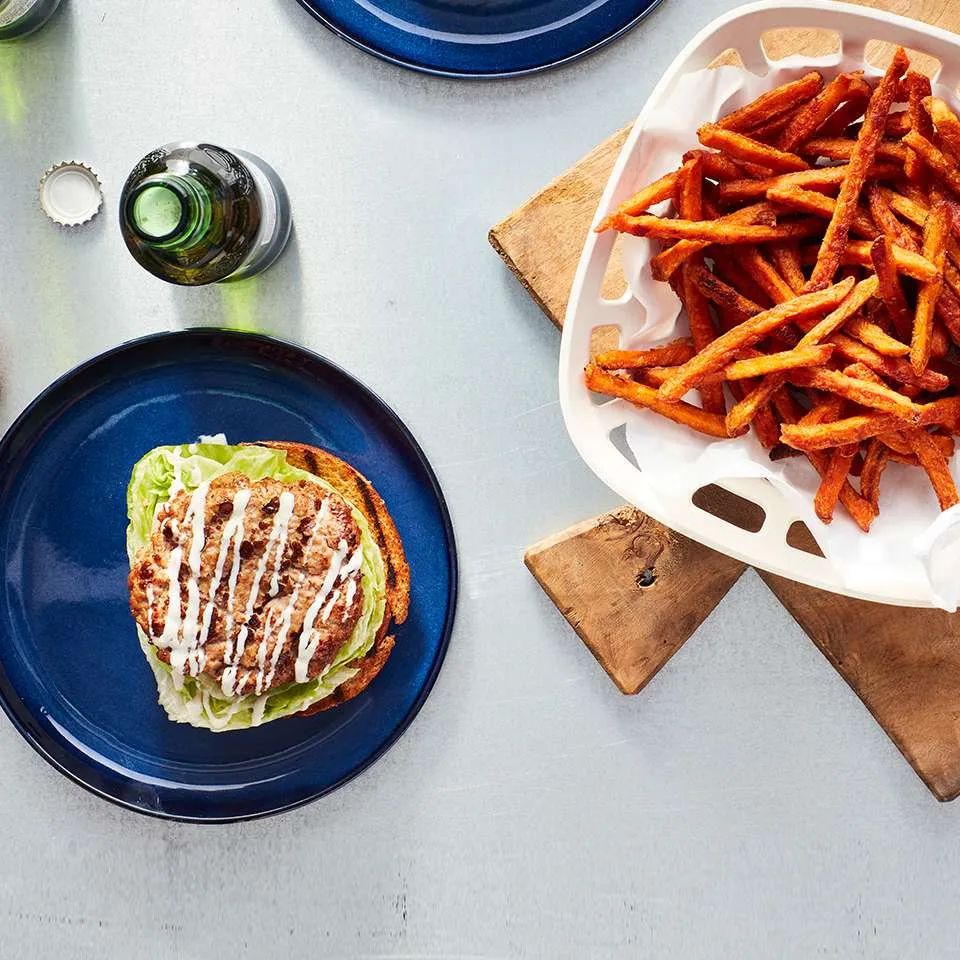 Grilled Turkey Burgers with Ranch Seasoning