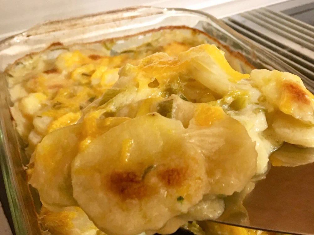 Vegan Potato Leek Gratin