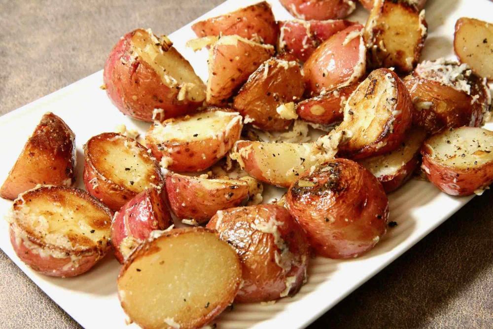 Lemon and Garlic New Potatoes