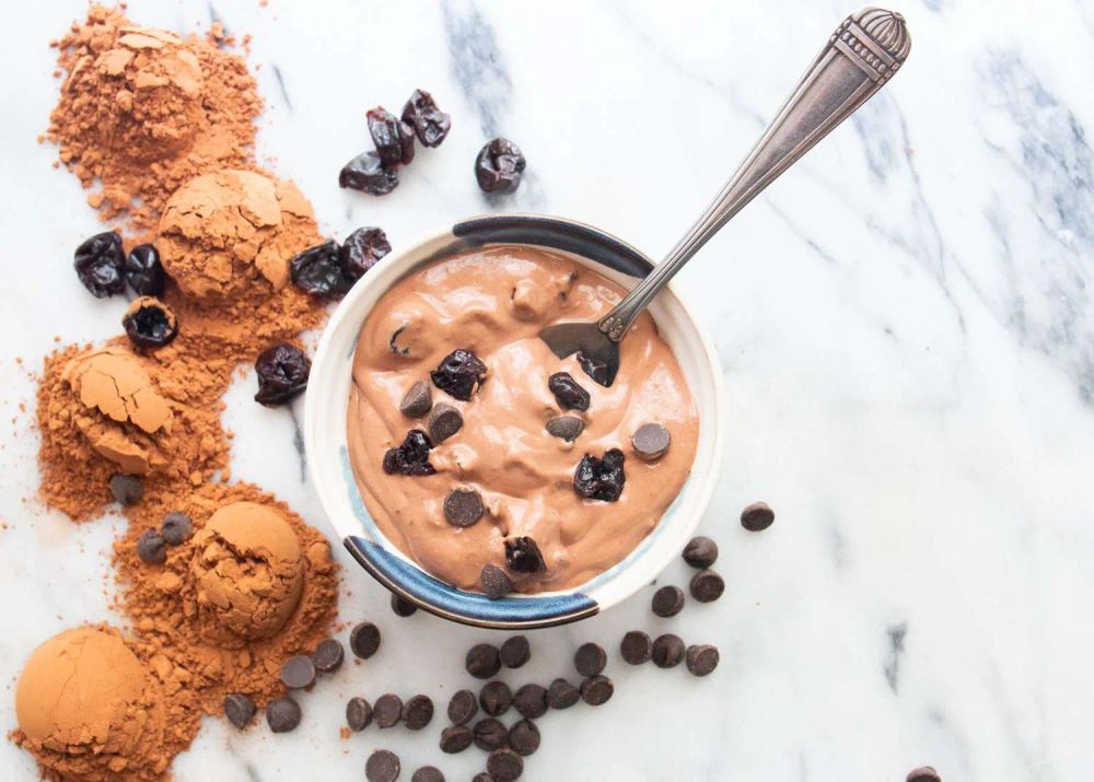 Chocolate-Cherry-Chip Vegan Nice Cream