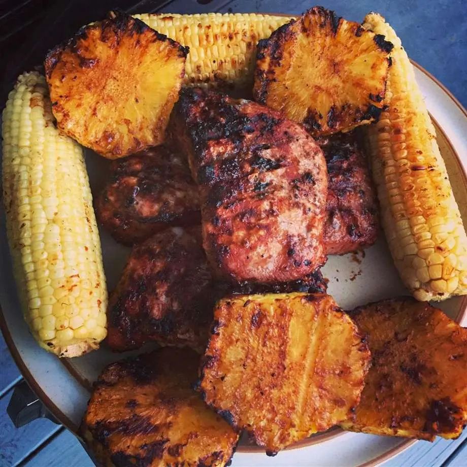 Grilled Mongolian Pork Chops