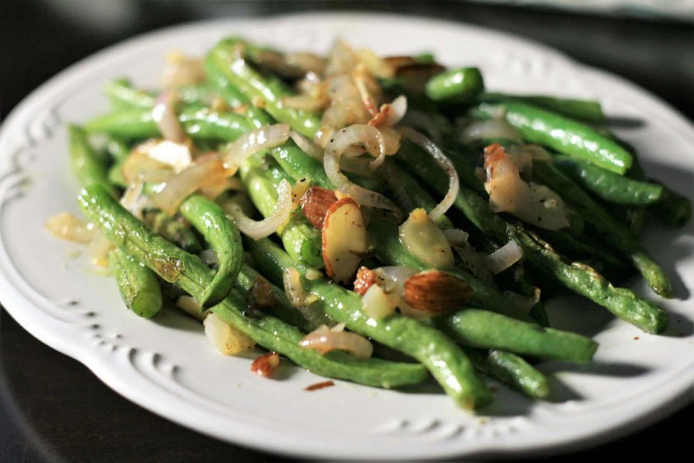 Roasted Green Beans and Shallots