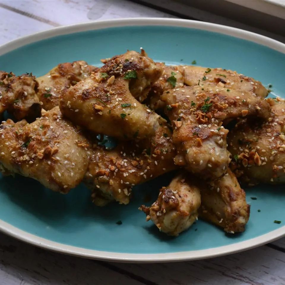 Peanut Sesame Chicken Wings