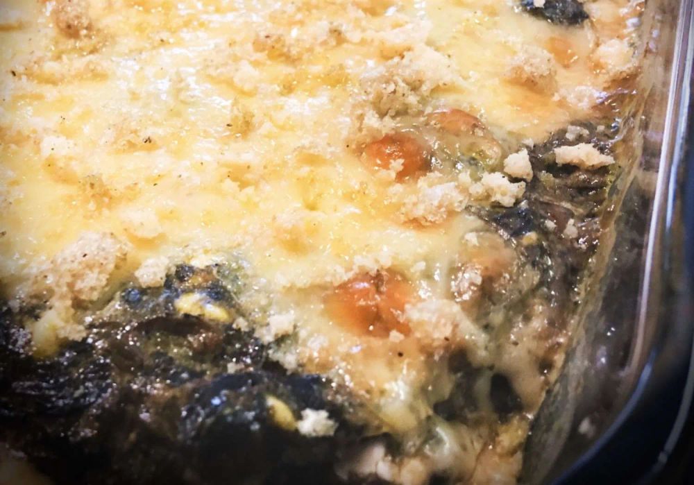 Asparagus-Spinach-Artichoke Casserole