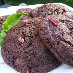 Chocolate-Chocolate Chip Bacon Cookies