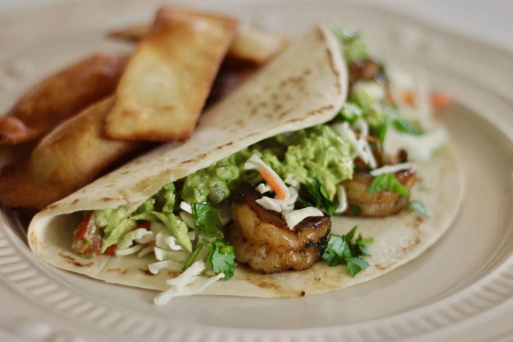 Cilantro Shrimp Tacos