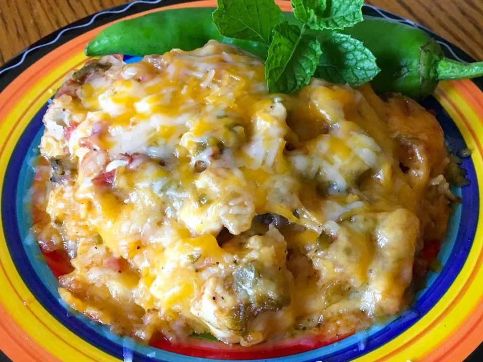 Hatch Chile Enchilada Pie