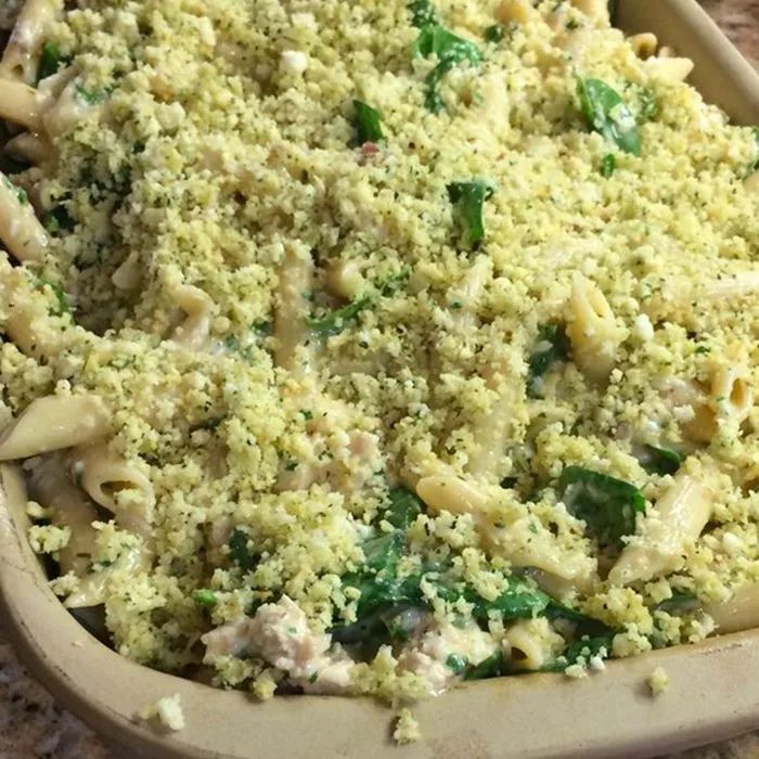 Pesto Chicken Penne Casserole