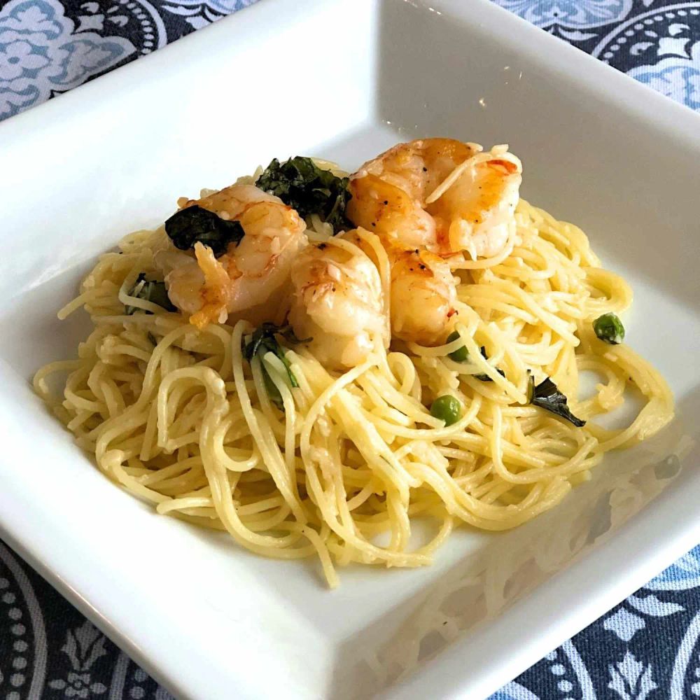 Last Minute Lemon Spaghetti and Shrimp