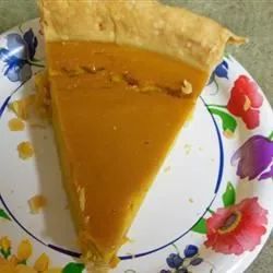 Grandma's Sweet Hubbard Squash Custard Pie