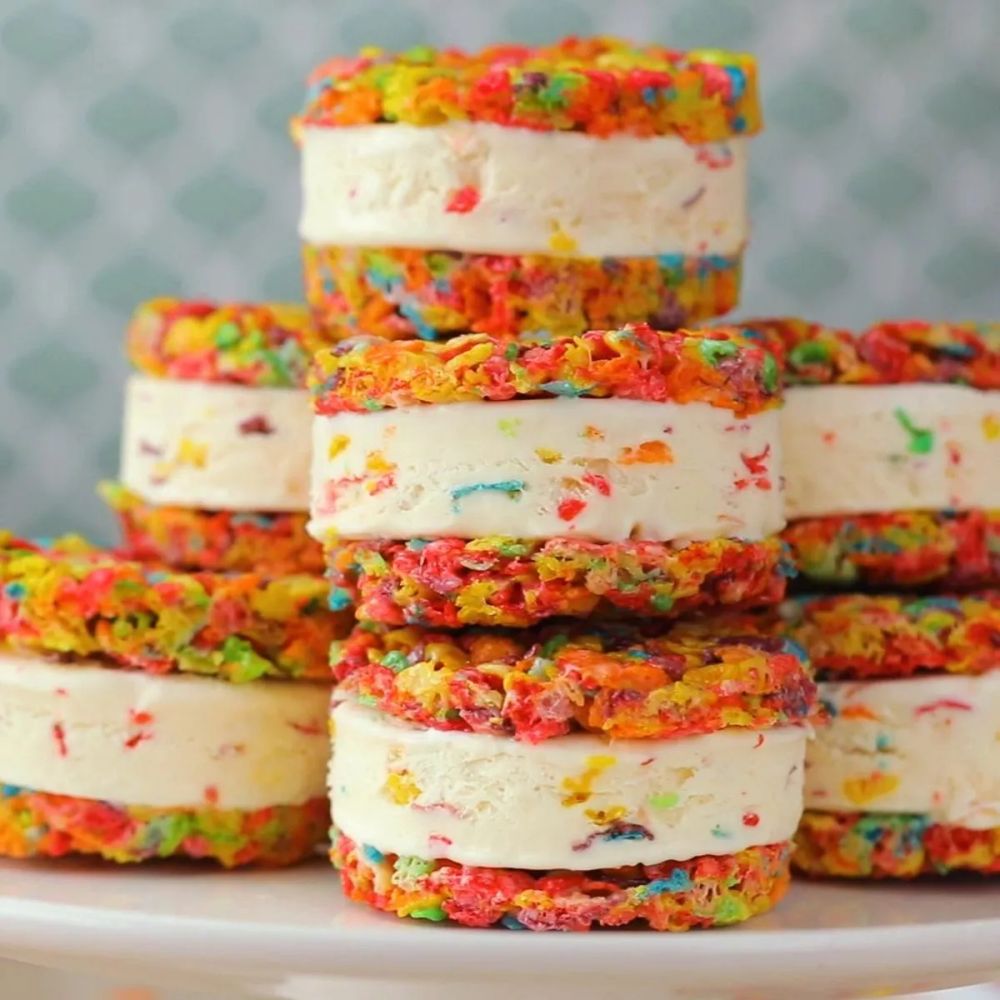 Rainbow Ice Cream Sandwich