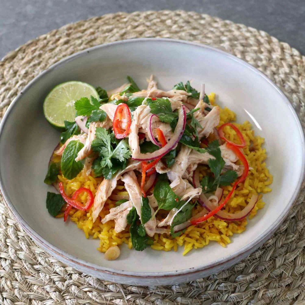 Southeast Asian Style Chicken Rice