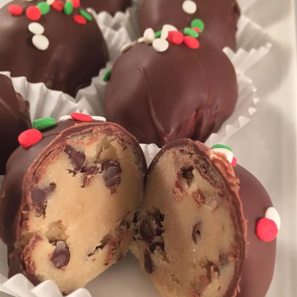 Chocolate Chip Cookie Dough Truffles