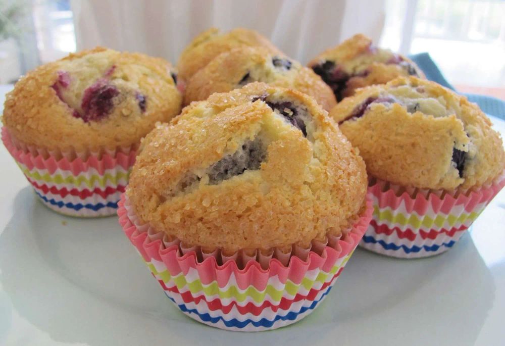 Blueberry Cream Muffins