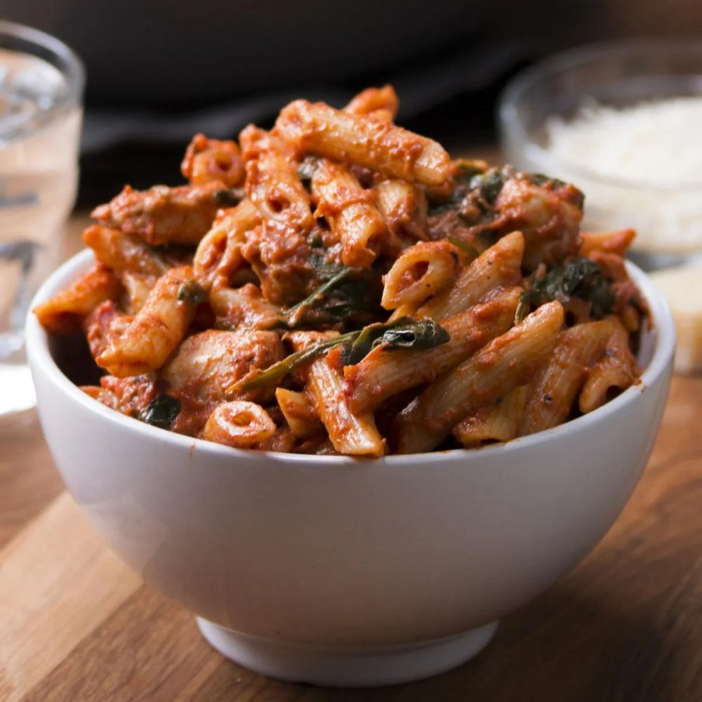 One-pot Spinach Chicken Pasta