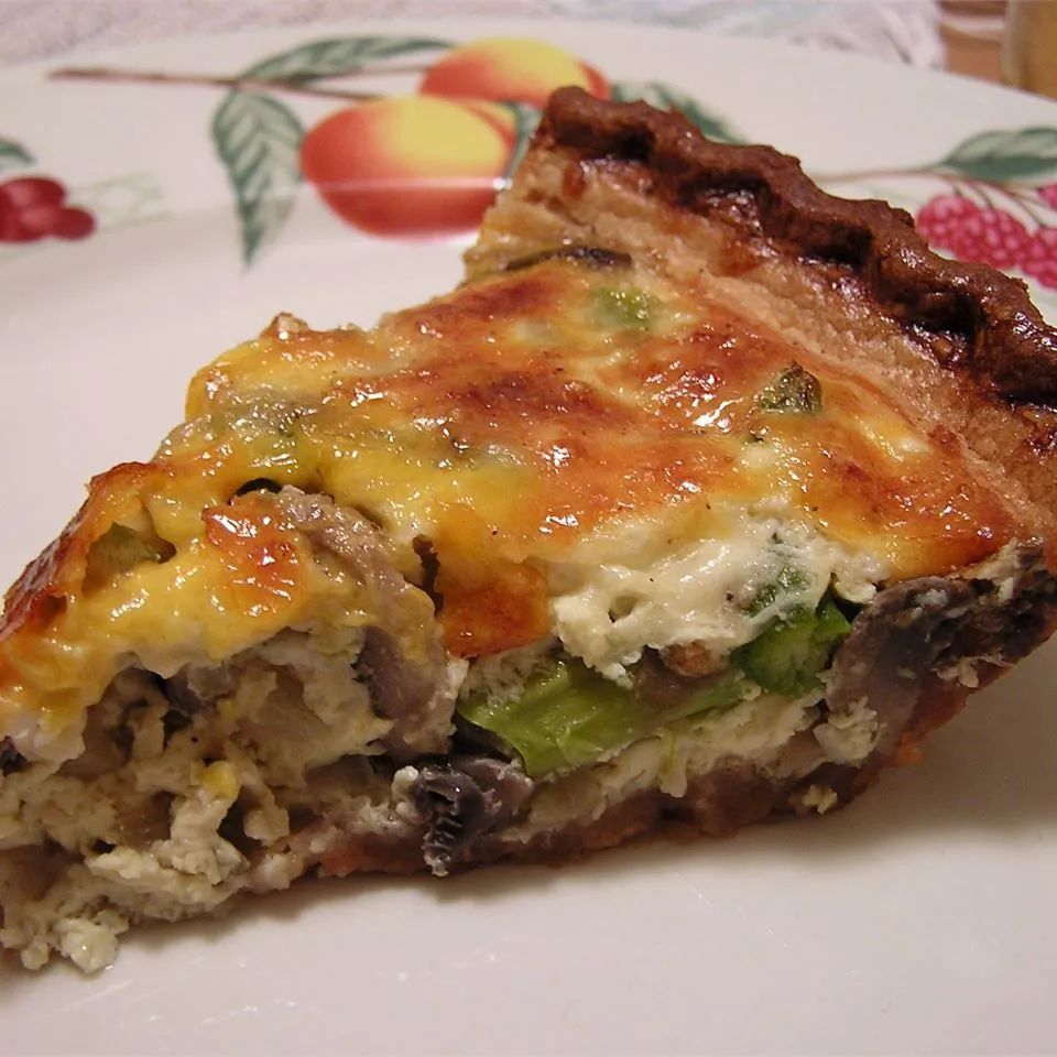 Asparagus and Mushroom Quiche