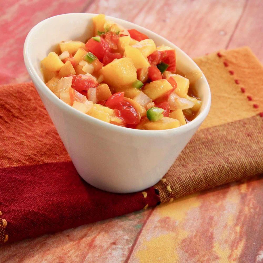 Easy Peach Salsa