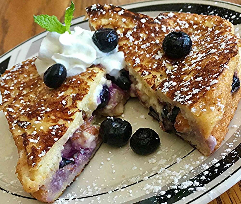 Stuffed Blueberry Toast