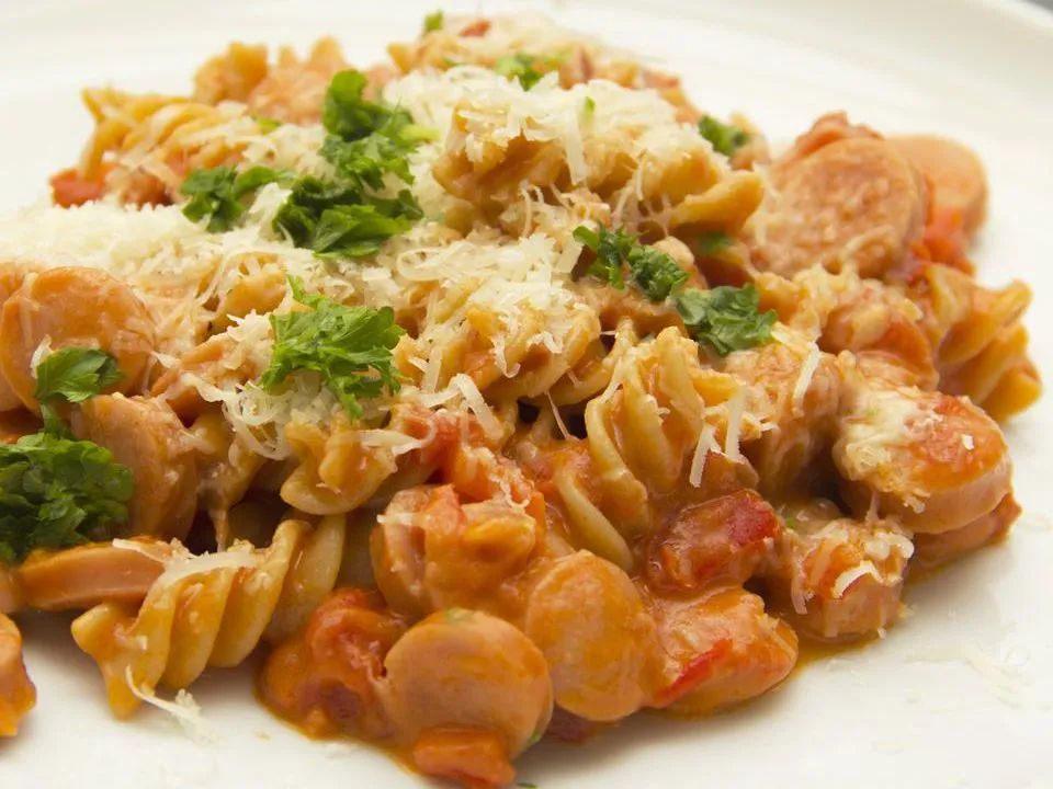 Cheesy Sausage Pasta