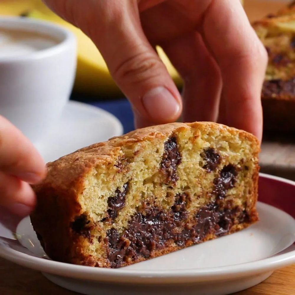 Chocolate Chip Banana 'Box' Bread