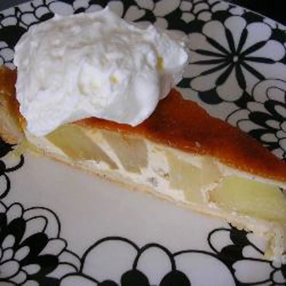 Apple Tart with Creme Fraiche