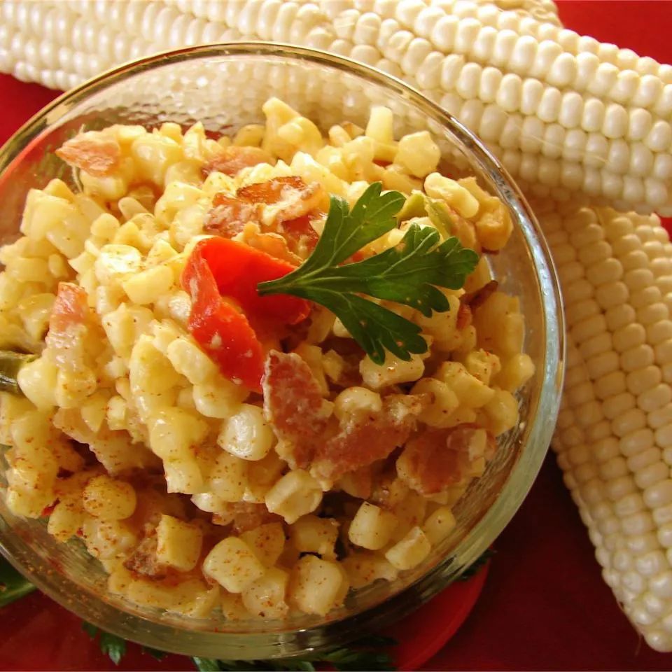 Cajun Corn and Bacon Maque Choux