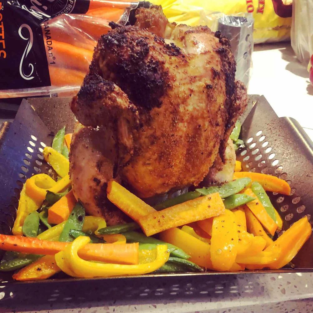 Clay's Grilled Beer Can Chicken