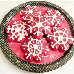 Red Velvet Snowflake Cookies