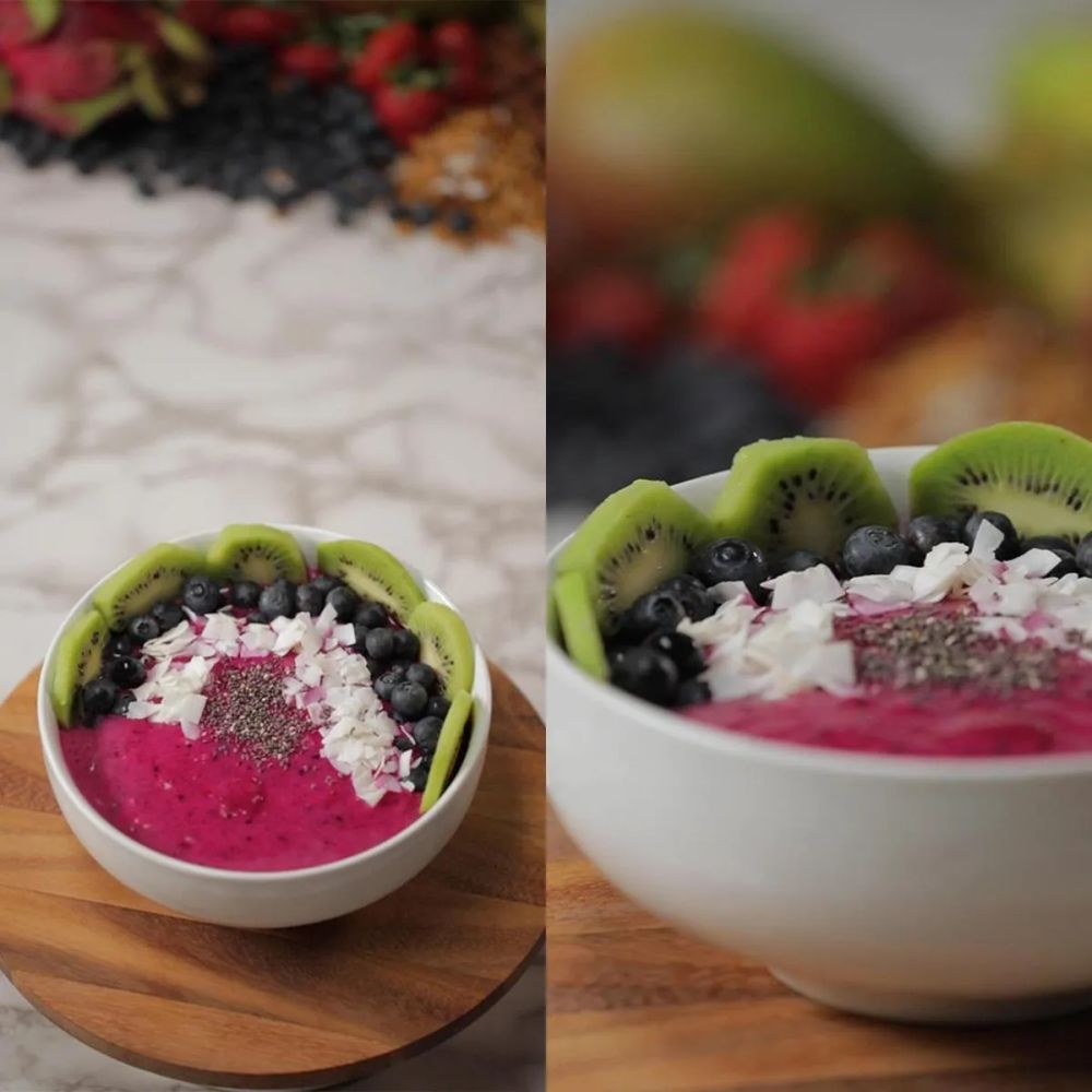 Healthy Smoothie Bowl: Pitaya Bowl: The Island Diamond