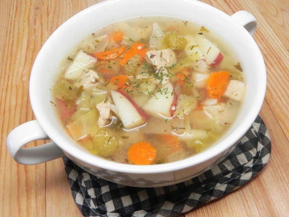 Chicken Soup with Cabbage