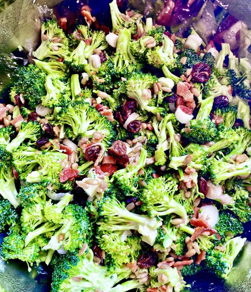 My Cousin Maxi's Broccoli Salad