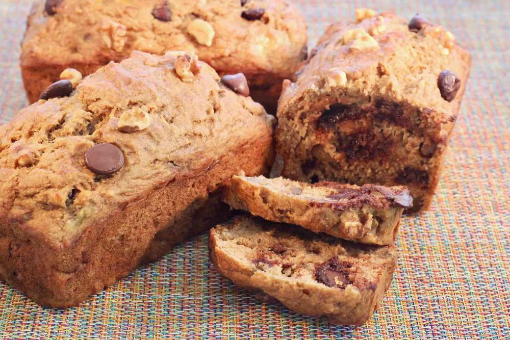 Emily's Banana-Nut Mini Loaves with Chocolate Chips